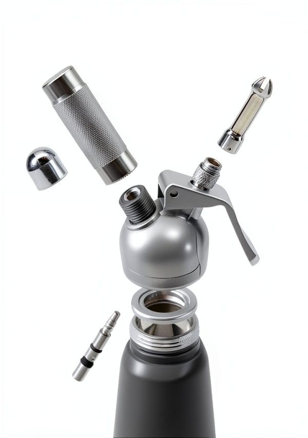 ICO Professional Whipped Cream Dispenser Stainless Steel-3