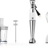 UTALENT Hand Blender White 8 Speed BPA Free Modern Design-2