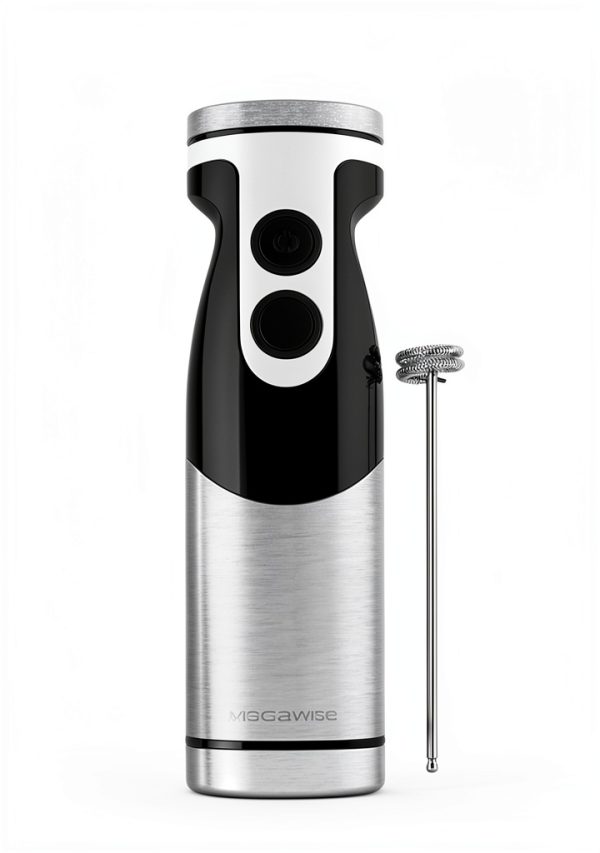 MEGAWISE Hand Blender 12 Speeds BPA Free Stainless Steel-6