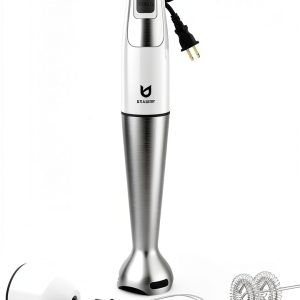 UTALENT Immersion Blender 8 Speed Stainless Steel BPA Free-0