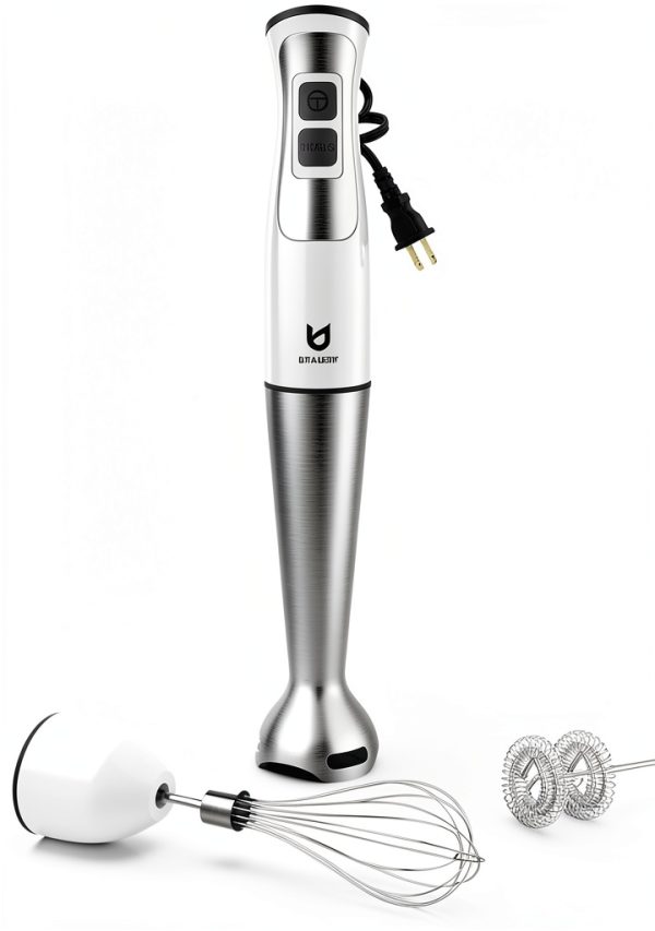 UTALENT Immersion Blender 8 Speed Stainless Steel BPA Free-0