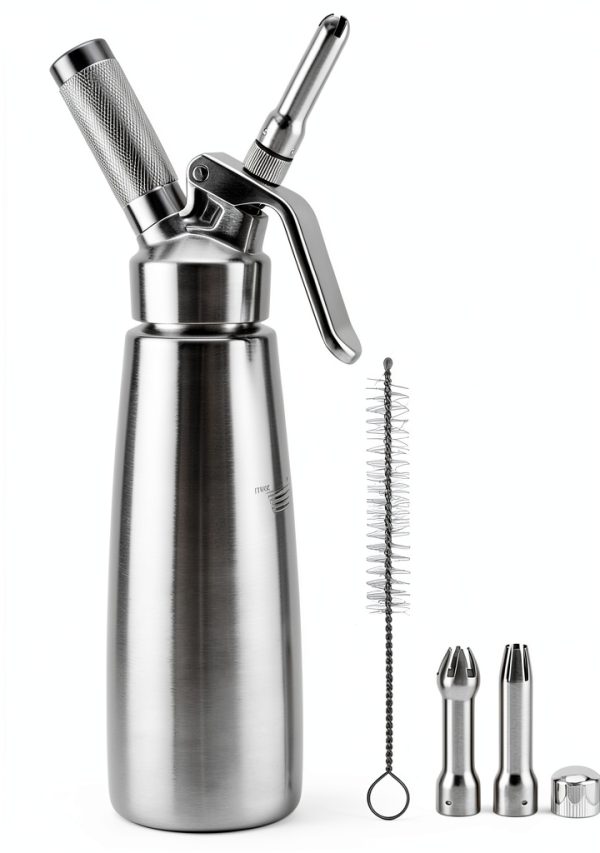 QWORK Stainless Steel Whipped Cream Dispenser-0