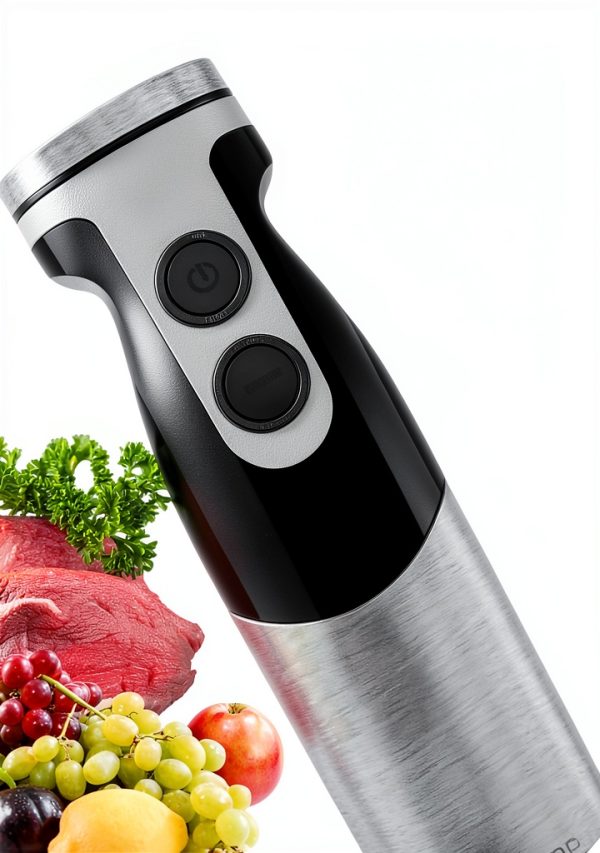 MEGAWISE Hand Blender 12 Speeds BPA Free Stainless Steel-3