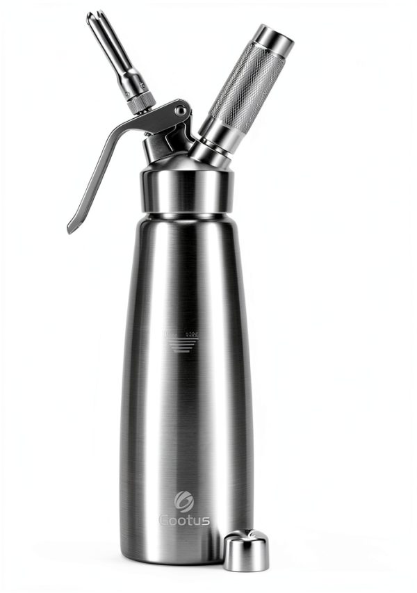 Gootus Stainless Steel Whipped Cream Dispenser Large Silver-0