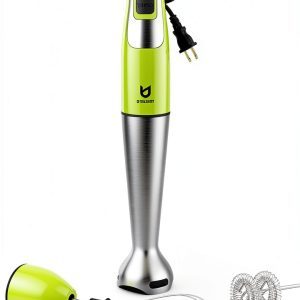 UTALENT Hand Blender Green 8 Speed BPA Free Detachable-0