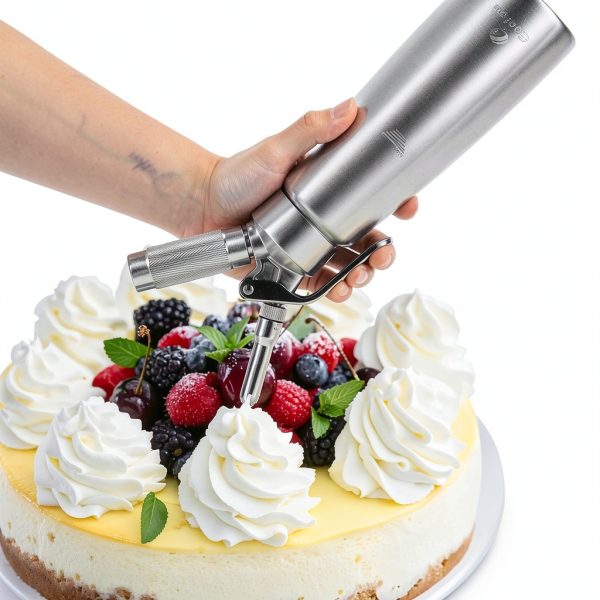 Gootus Stainless Steel Whipped Cream Dispenser Large Silver-2