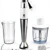 UTALENT Hand Blender White 8 Speed BPA Free Modern Design-0