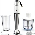 UTALENT Hand Blender White 8 Speed BPA Free Modern Design-0