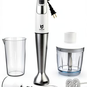 UTALENT Hand Blender White 8 Speed BPA Free Modern Design-0