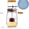 Kilner Butter Churner Glass Jar with Metal Gears-4