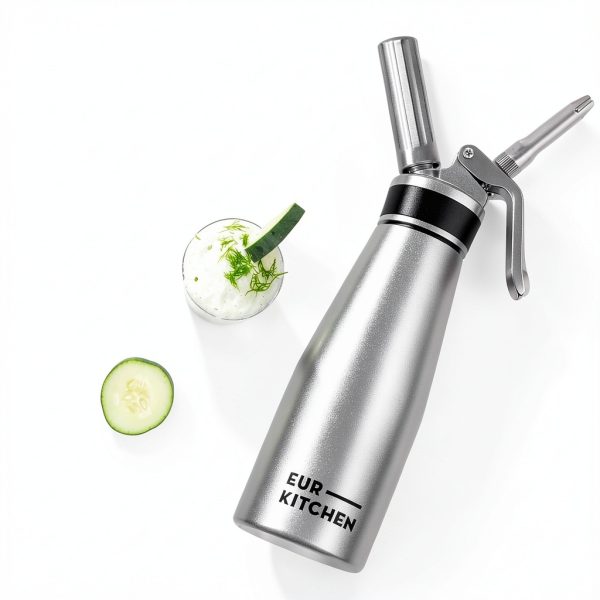 Whipped Cream Maker EurKitchen Aluminum Whipper-4