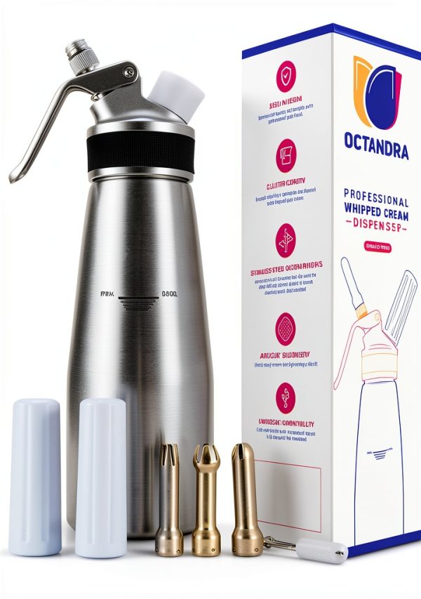 OCTANDRA Aluminum Whipped Cream Dispenser Kitchen-0