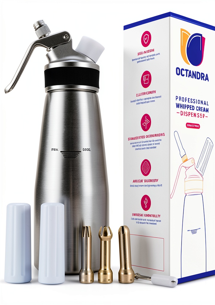 OCTANDRA Aluminum Whipped Cream Dispenser