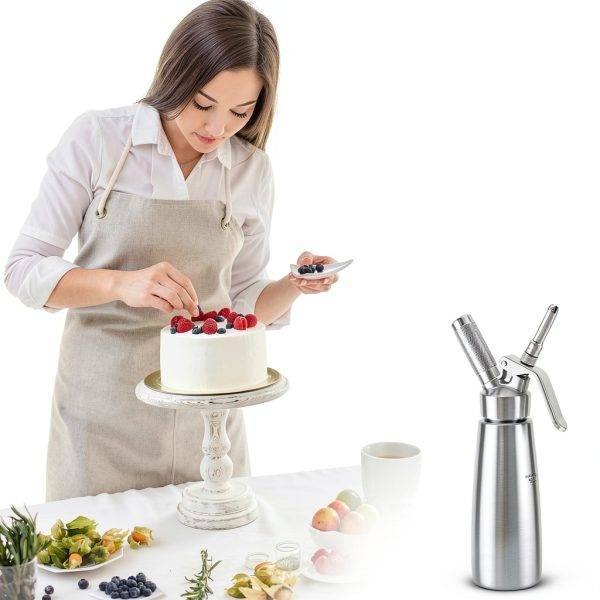 QWORK Stainless Steel Whipped Cream Dispenser-7