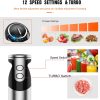 MEGAWISE Immersion Blender 12 Speeds Titanium Blades-1