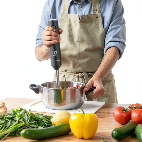 UTALENT Cordless Immersion Blender Rechargeable Stainless-5