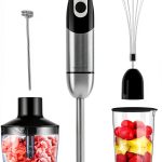 MEGAWISE Hand Blender 12 Speeds BPA Free Stainless Steel-0