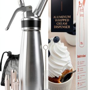 Whipped Cream Maker EurKitchen Aluminum Whipper-0