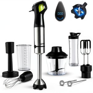 Ganiza Hand Blender 1200W BPA Free Detachable Attachments-0
