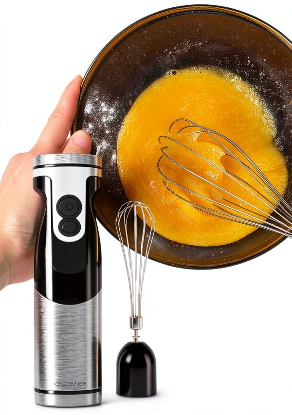 MEGAWISE Hand Blender 12 Speeds BPA Free Stainless Steel-7