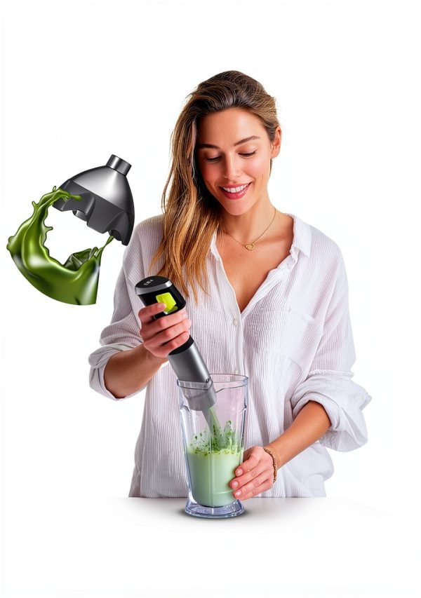 Ganiza Hand Blender 1200W BPA Free Detachable Attachments-4