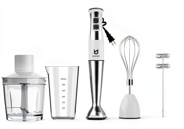 UTALENT Hand Blender White 8 Speed BPA Free Modern Design-5