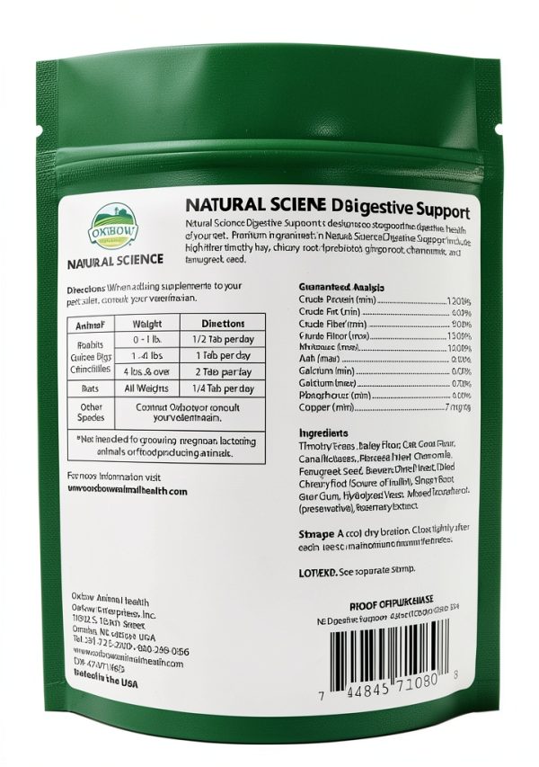 Oxbow Digestive Health Tablets for Rabbits & Guinea Pigs – High Fiber-1