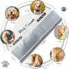 Dog Grooming Kit Slicker Brush and Comb Multi Color Set by Saccison-3