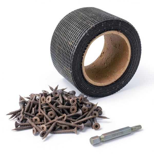 Goldblatt Cement Board Tape 150 Screws – 50 ft Tape & 1-5/8" Screws-0