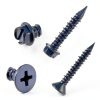 Concrete Screw Assortment Kit HOLIANSENG 200pcs Diamond Point Screws-1