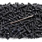 Hex Washer Head 1/4 x 1-1/4 Concrete Screws Tapcons + 3 Bits Lexar-0