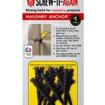 Screw-it-Again 1/4 in. Polypropylene Hex Head Masonry Anchor 10pk-0
